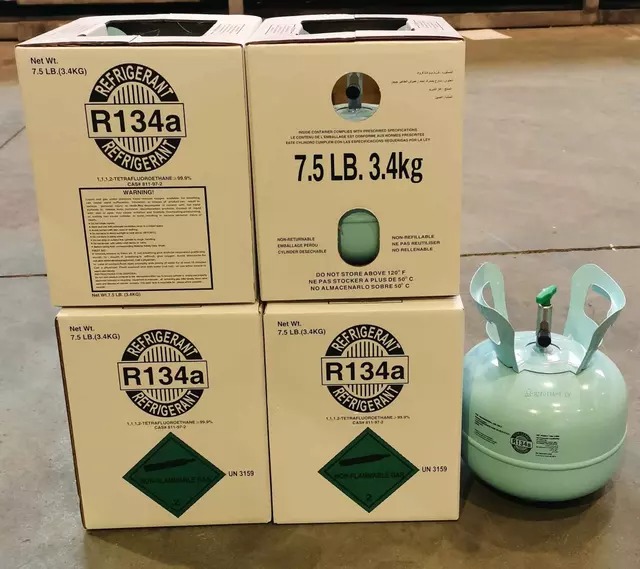 What Is the Different Net Weight of R134a Gas in Cylinders